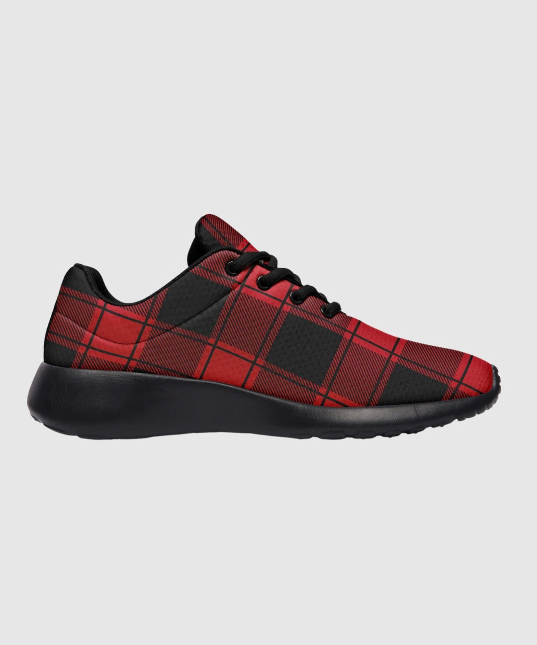 Red and Black Plaid Sneakers - The Pagan Grimoire