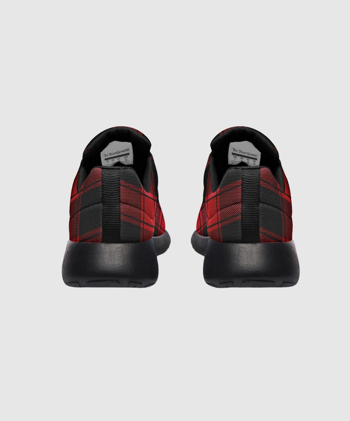 Red and Black Plaid Sneakers - The Pagan Grimoire