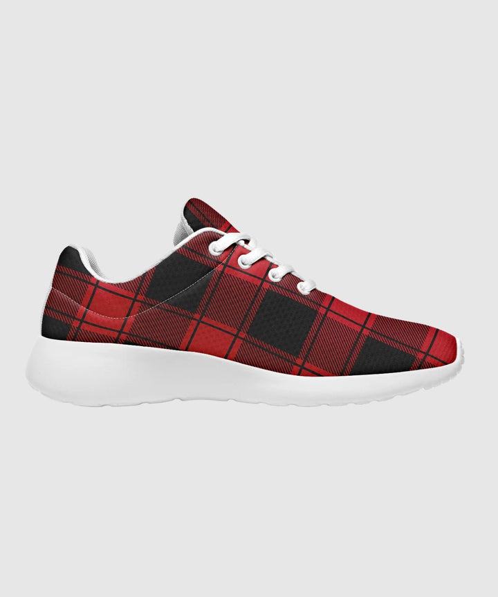 Red and Black Plaid Sneakers - The Pagan Grimoire