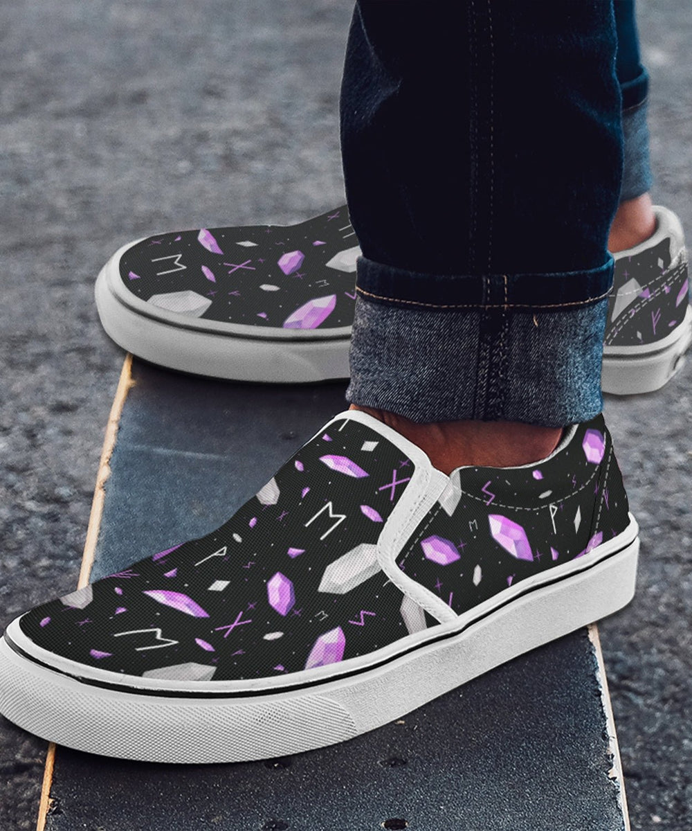 Rune Magic Slip On Shoes - The Pagan Grimoire