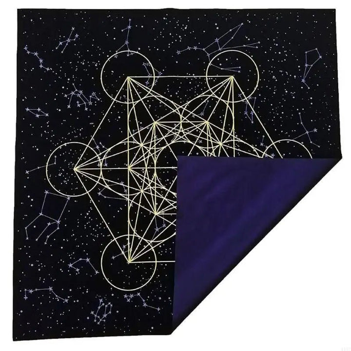 Sacred Geometry Tarot Cloth - Celestial Altar Cloth