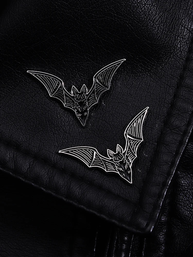 Gothic Bat Pin Set