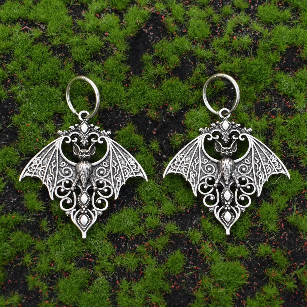 Baroque Bat Earrings - The Pagan Grimoire