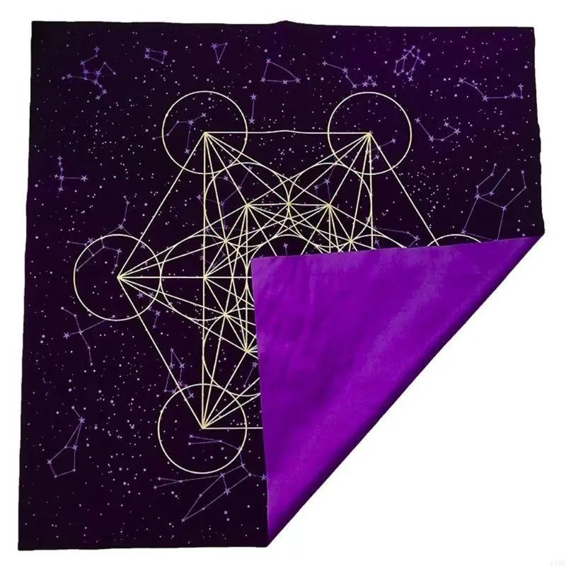 Sacred Geometry Tarot Cloth - Celestial Altar Cloth