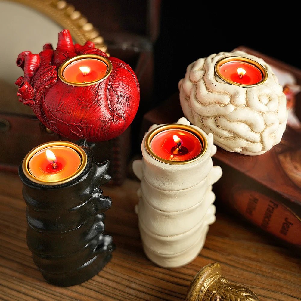 Halloween Anatomical Candle Holders - The Pagan Grimoire