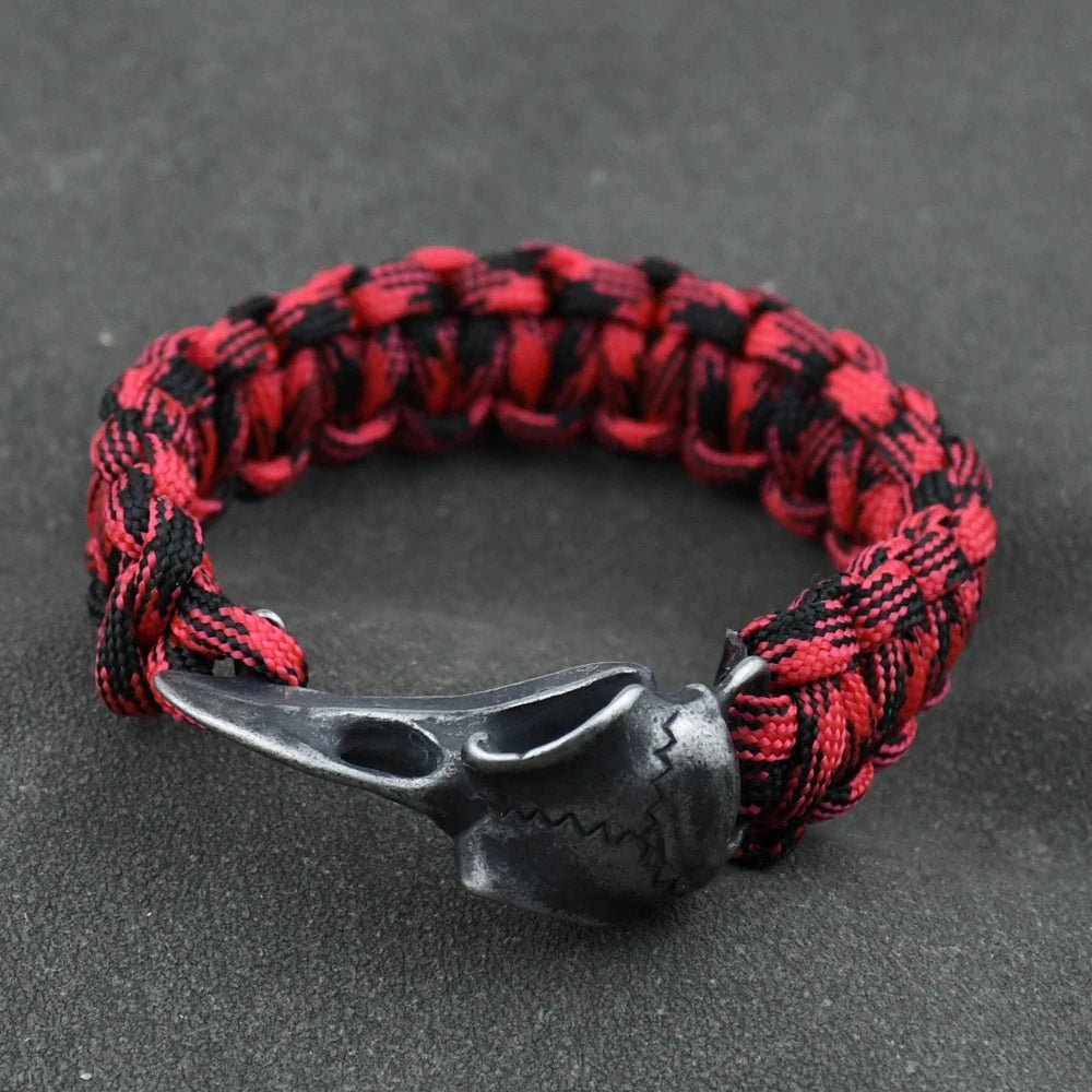 Odin’s Raven Skull Paracord Bracelet - The Pagan Grimoire