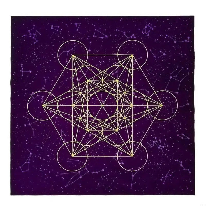 Sacred Geometry Tarot Cloth - Celestial Altar Cloth