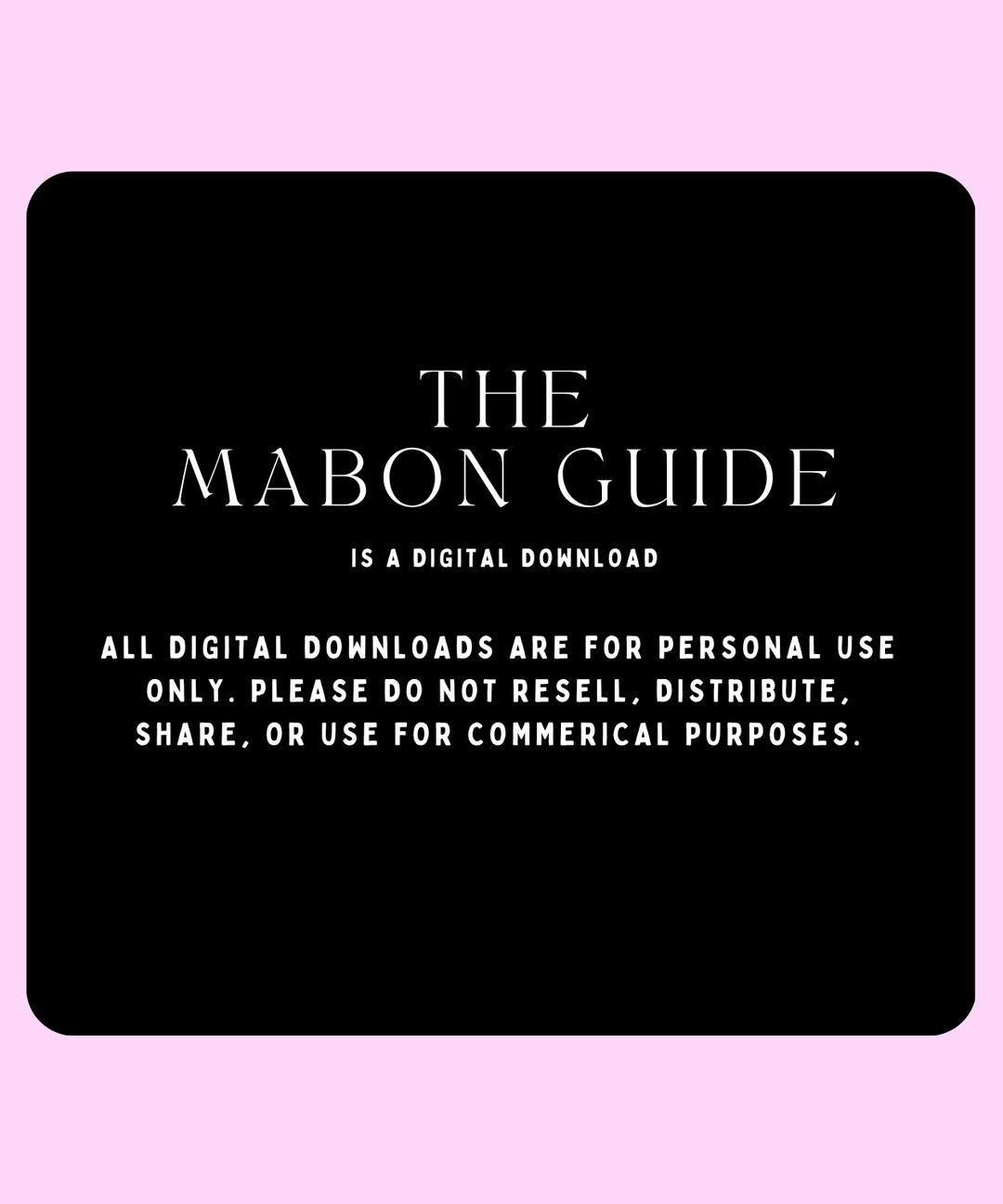 Mabon Printable Guide