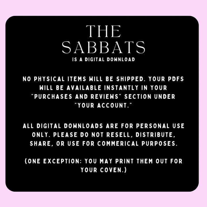 Printable Wheel of the Year Grimoire Pages – Sabbats Guide for Witches & Pagans