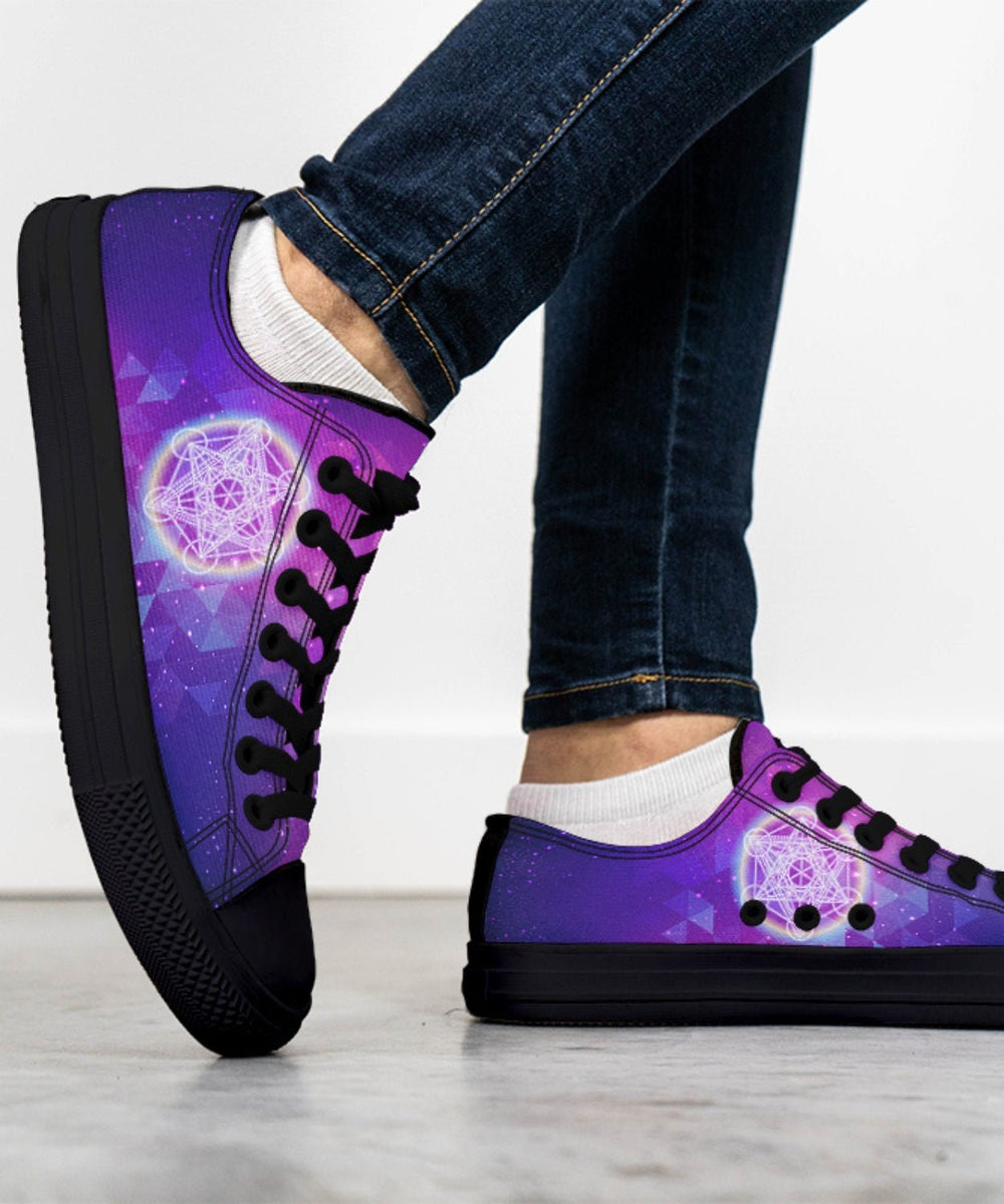 Sacred Geometry Low Tops - The Pagan Grimoire