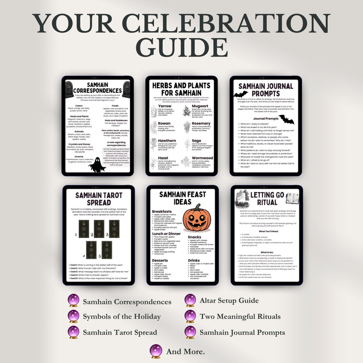 Samhain Guide: Printable Book of Shadows PDF - The Pagan Grimoire