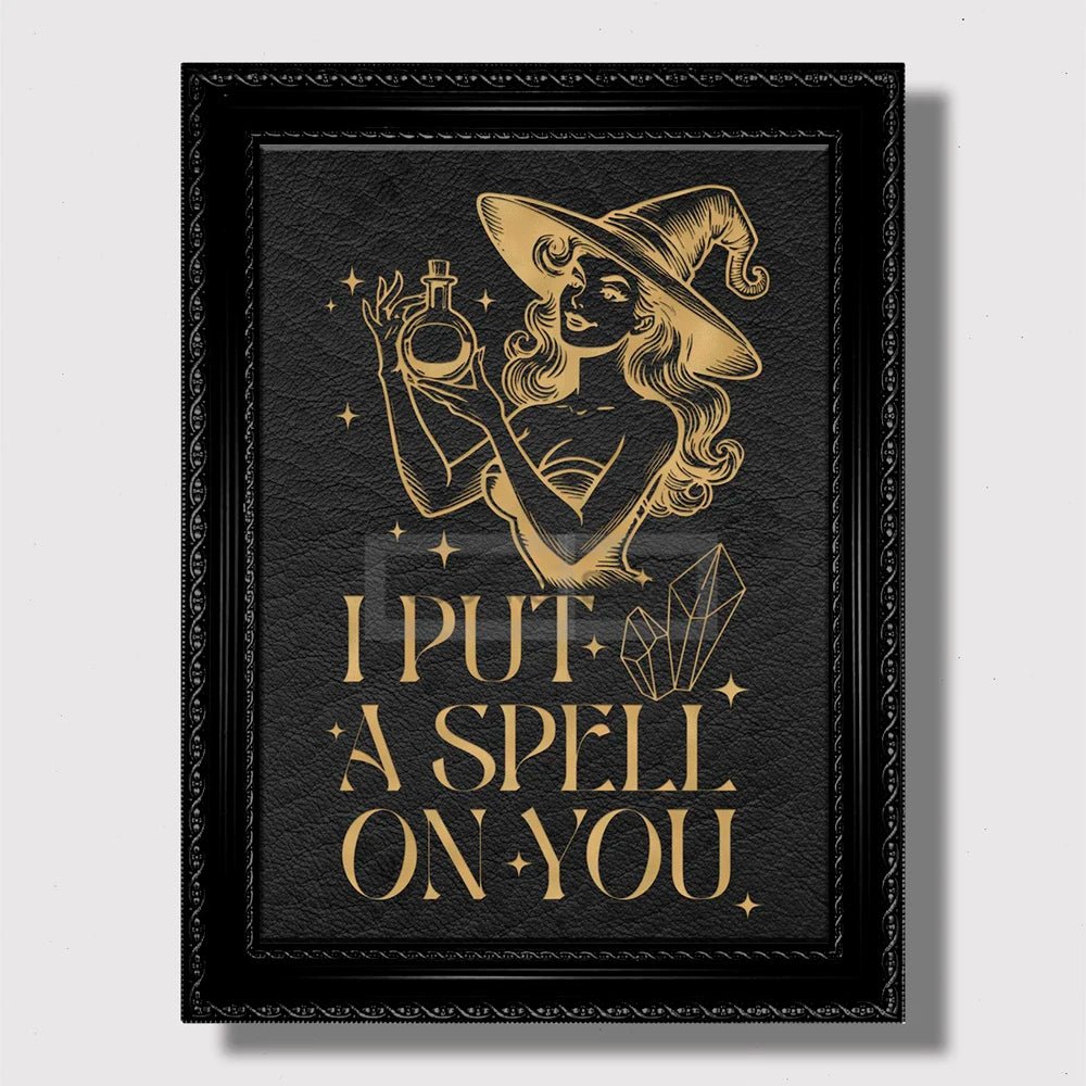 Vintage - Style I Put a Spell on You Canvas Print - The Pagan Grimoire
