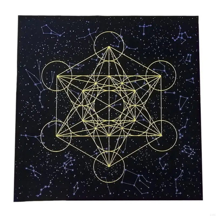 Sacred Geometry Tarot Cloth - Celestial Altar Cloth
