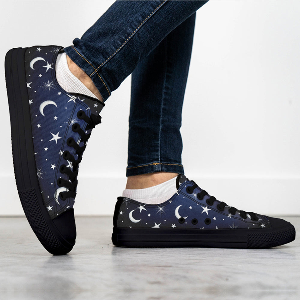 Silver Stars and Moon Low Tops - The Pagan Grimoire