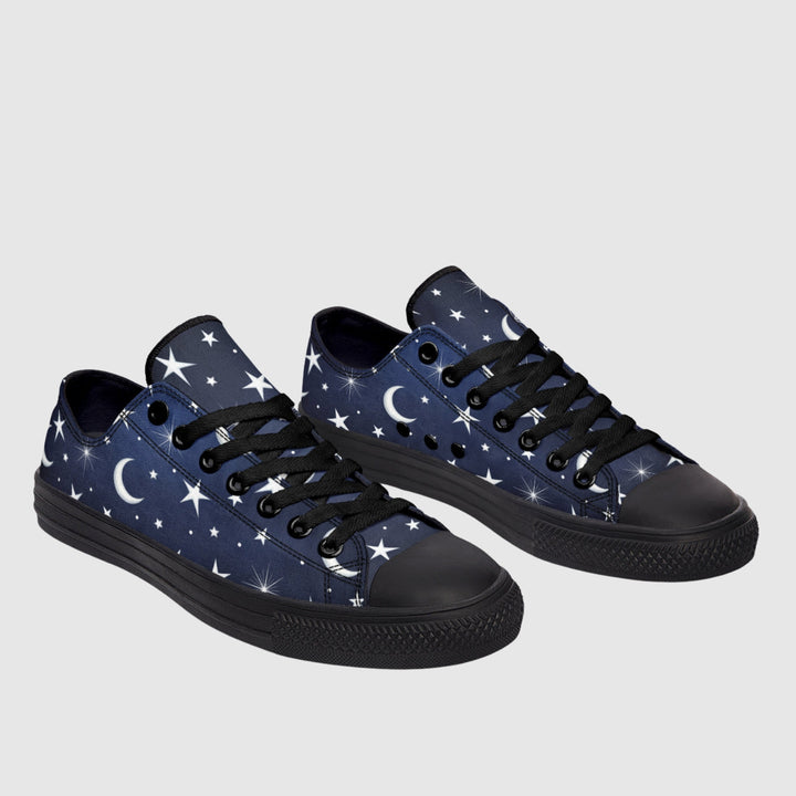 Silver Stars and Moon Low Tops - The Pagan Grimoire
