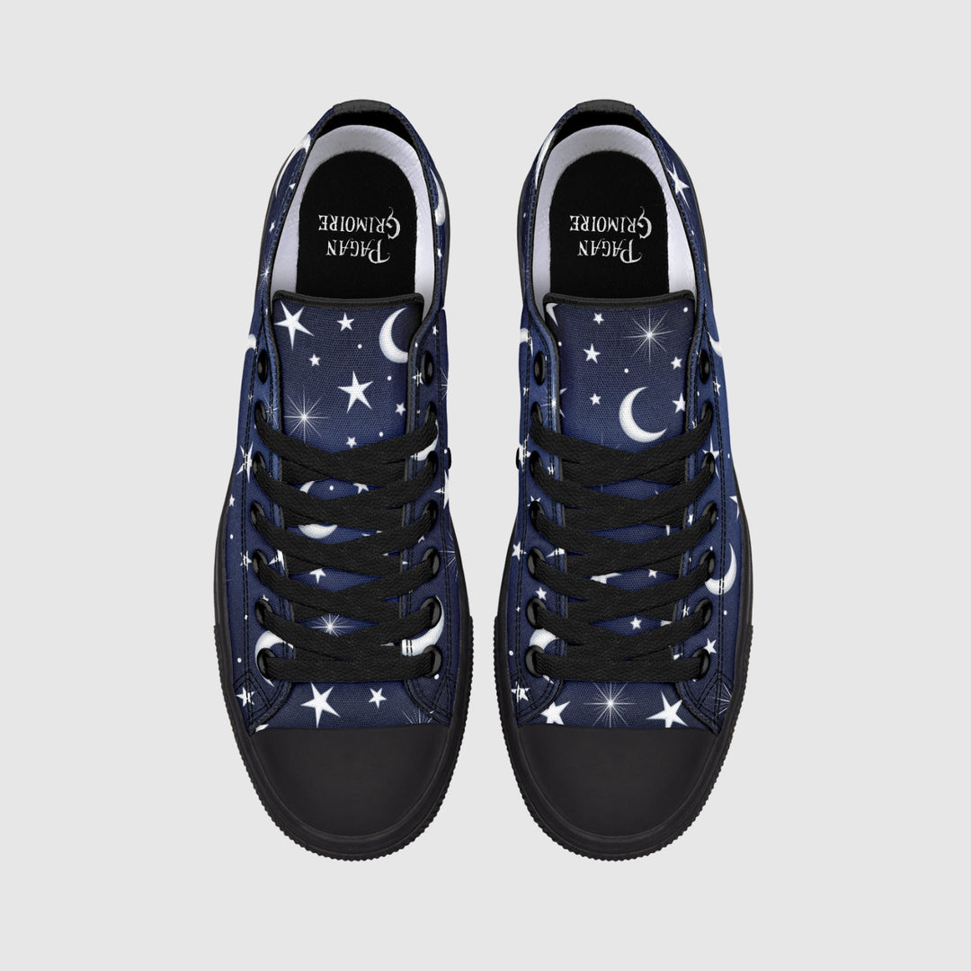 Silver Stars and Moon Low Tops - The Pagan Grimoire