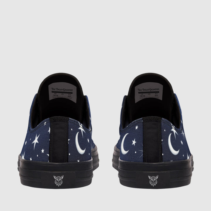 Silver Stars and Moon Low Tops - The Pagan Grimoire