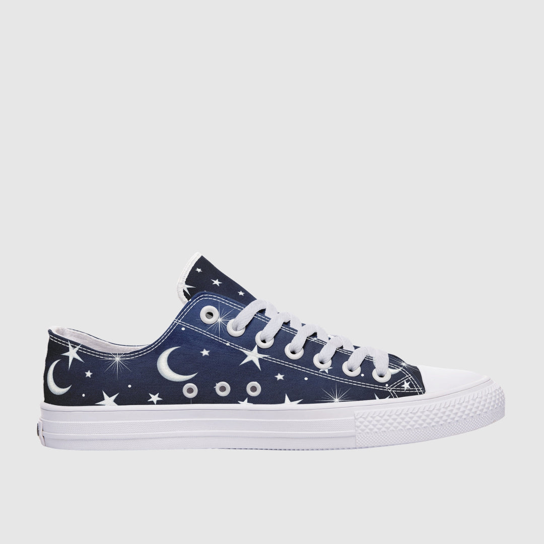 Silver Stars and Moon Low Tops - The Pagan Grimoire