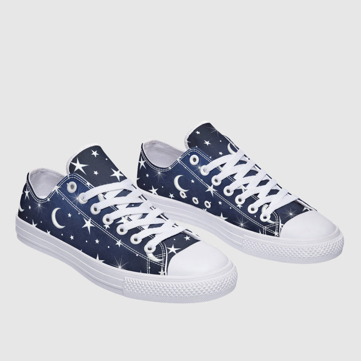 Silver Stars and Moon Low Tops - The Pagan Grimoire
