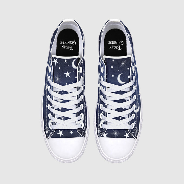 Silver Stars and Moon Low Tops - The Pagan Grimoire