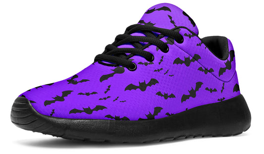 Purple Bat Sneakers 3/4 View