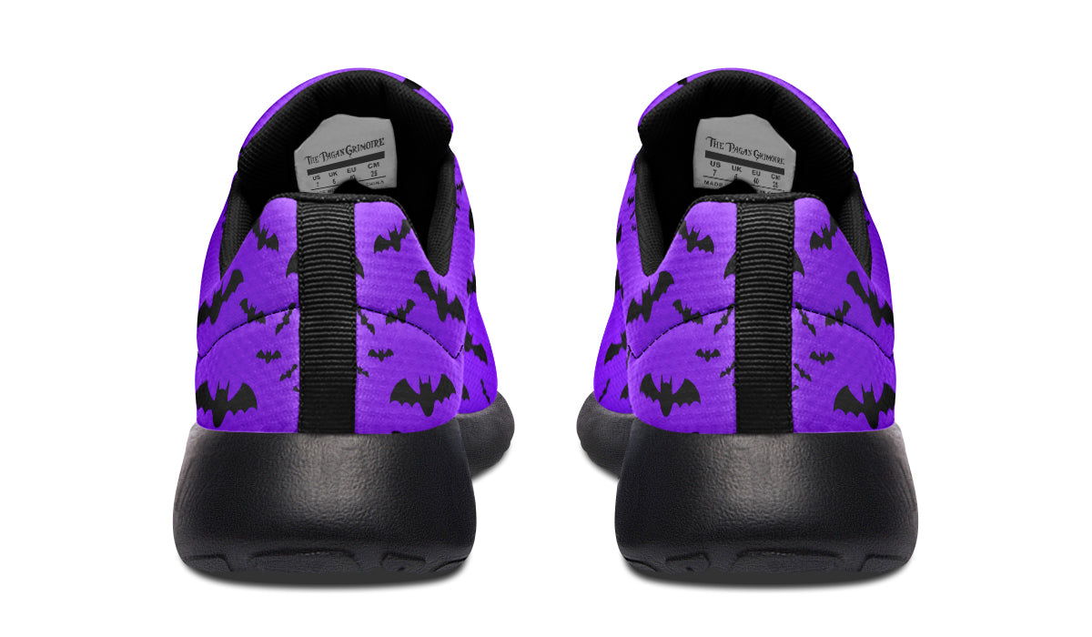 Purple Bat Sneakers Back View