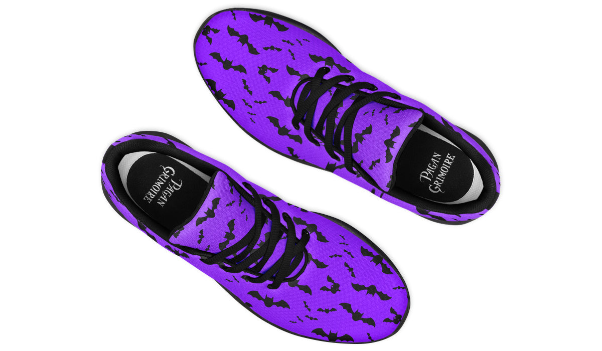 Purple Bat Sneakers Top View