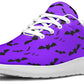 Purple Bat Sneakers Angled View