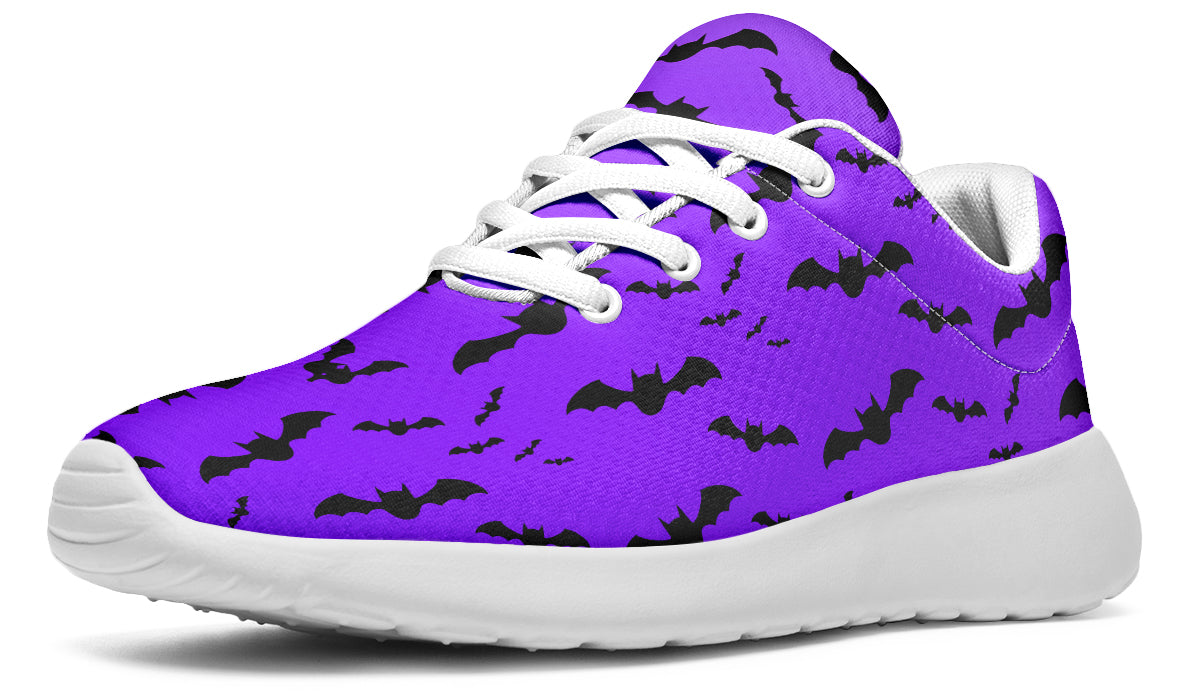 Purple Bat Sneakers Angled View