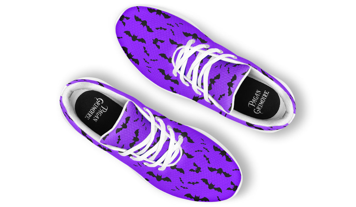 Purple Bat Sneakers Top View