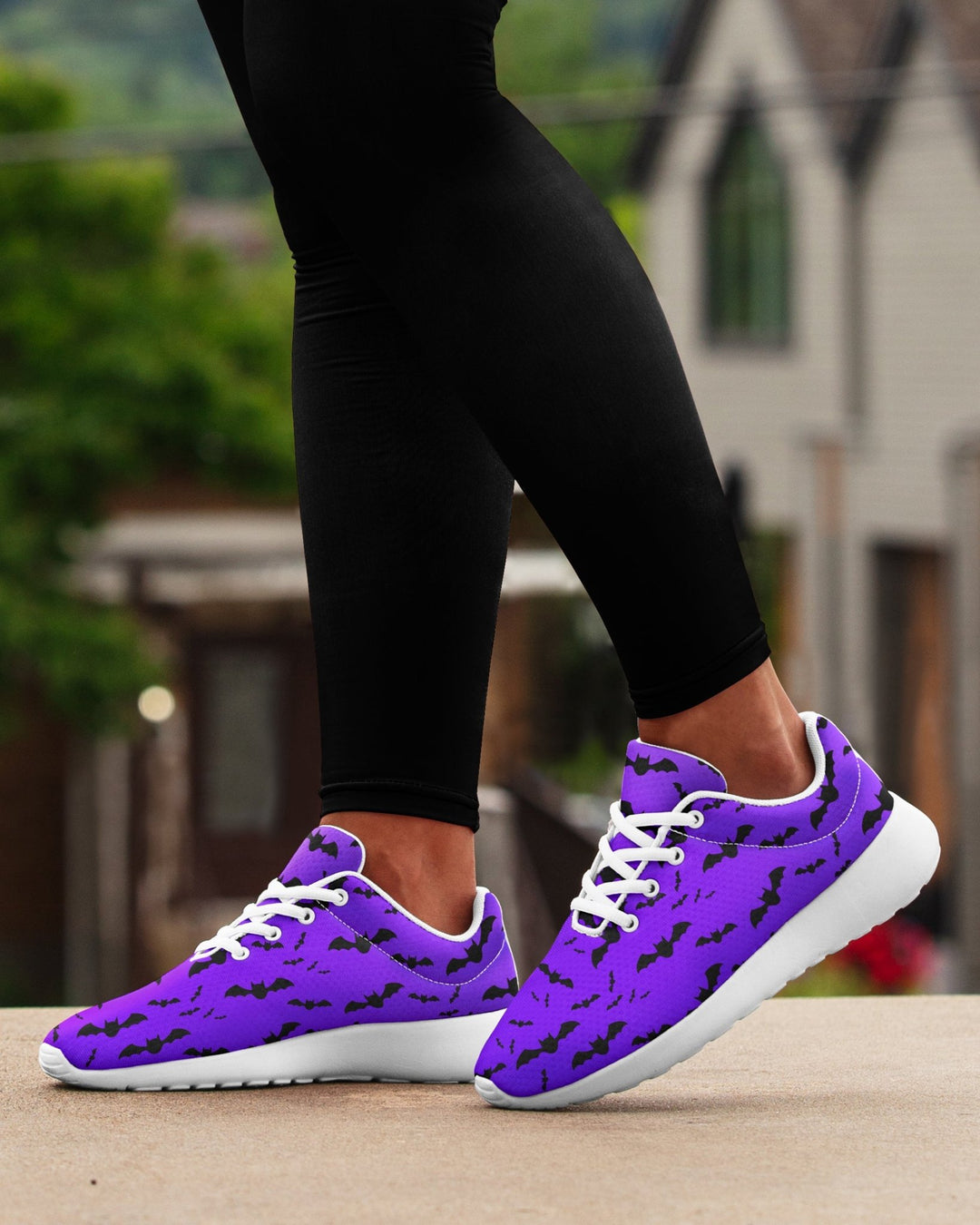 Purple Nocturne Bats Sneakers - The Pagan Grimoire