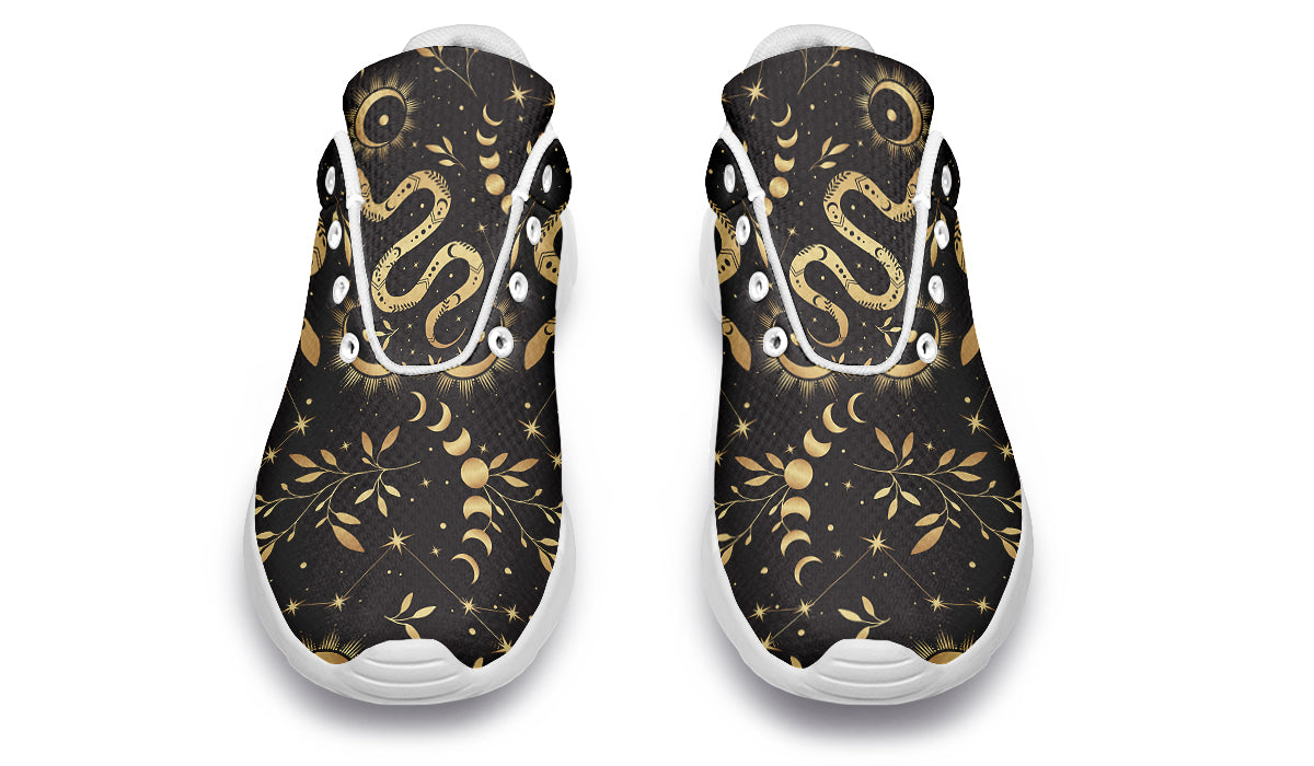 Boho Golden Snakes Sneakers