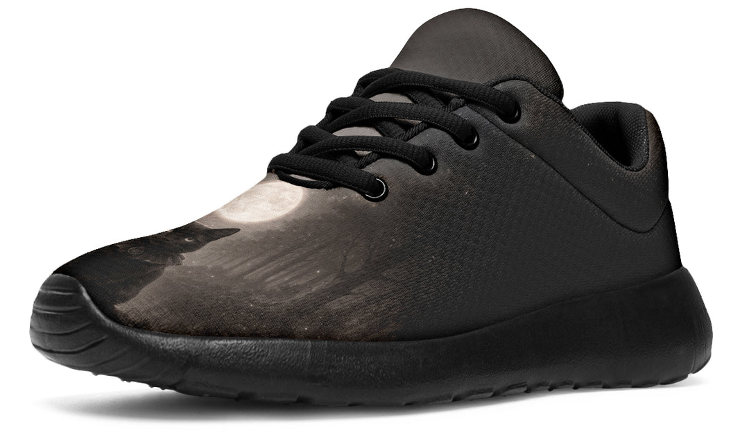 Moonlit Cat Sneakers - The Pagan Grimoire
