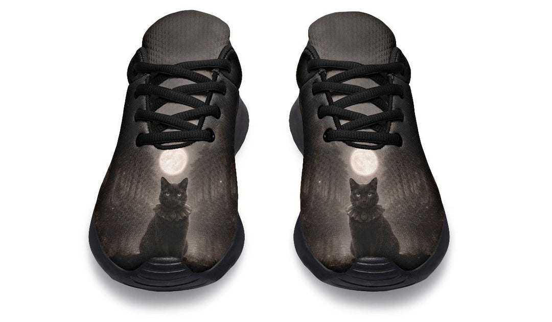 Moonlit Cat Sneakers - The Pagan Grimoire