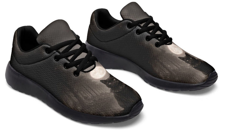Moonlit Cat Sneakers - The Pagan Grimoire