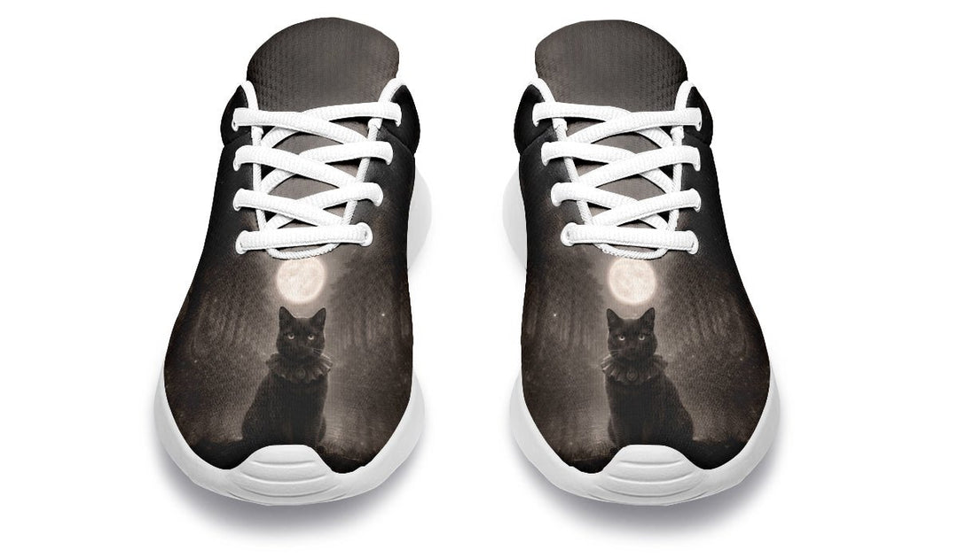 Moonlit Cat Sneakers - The Pagan Grimoire