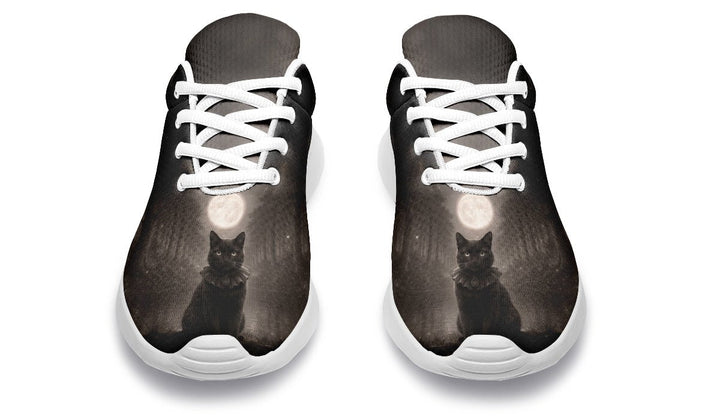 Moonlit Cat Sneakers - The Pagan Grimoire