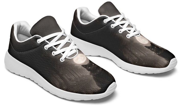 Moonlit Cat Sneakers - The Pagan Grimoire