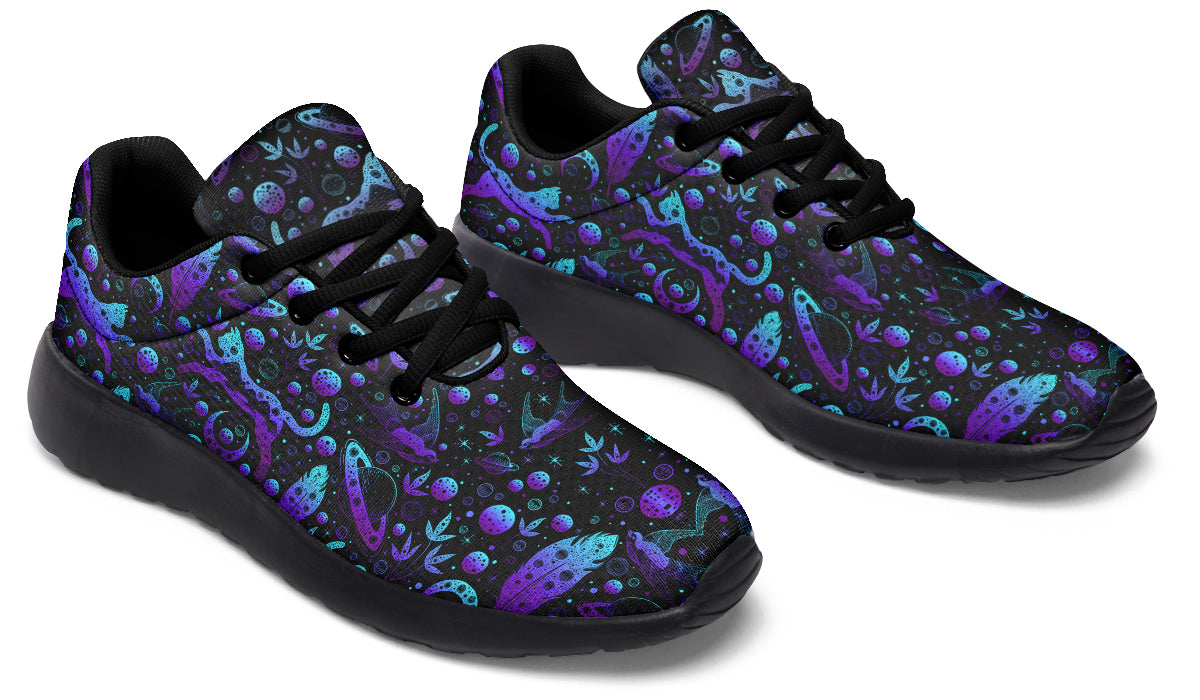 Neon Galaxy Cats Sneakers