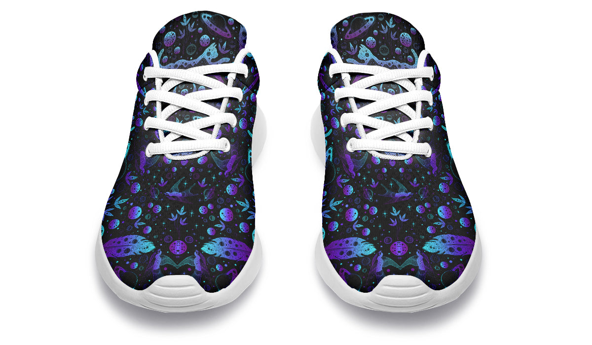 Neon Galaxy Cats Sneakers