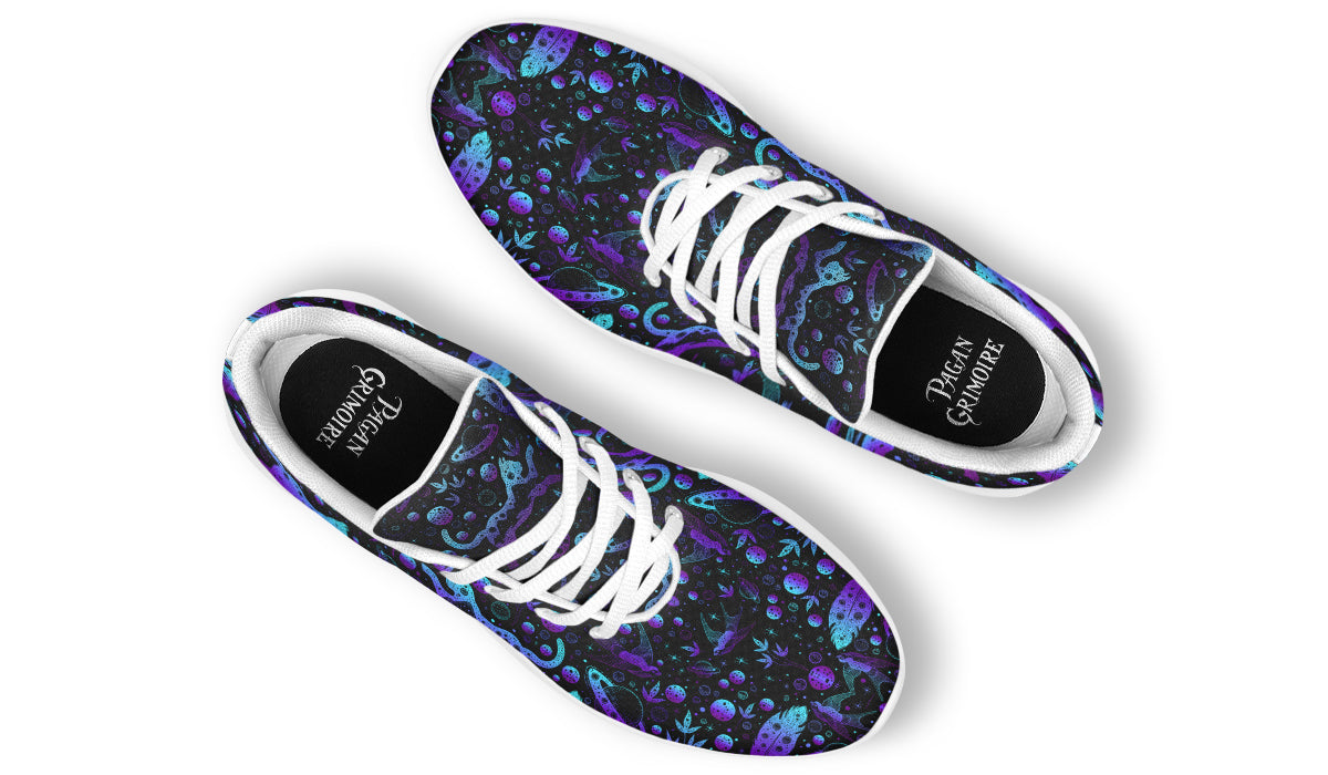 Neon Galaxy Cats Sneakers