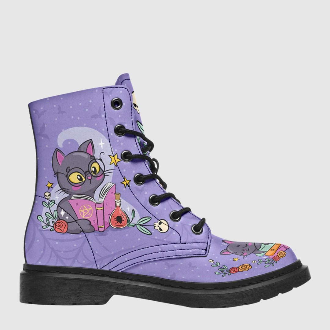 Spellbound Cat Combat Boots