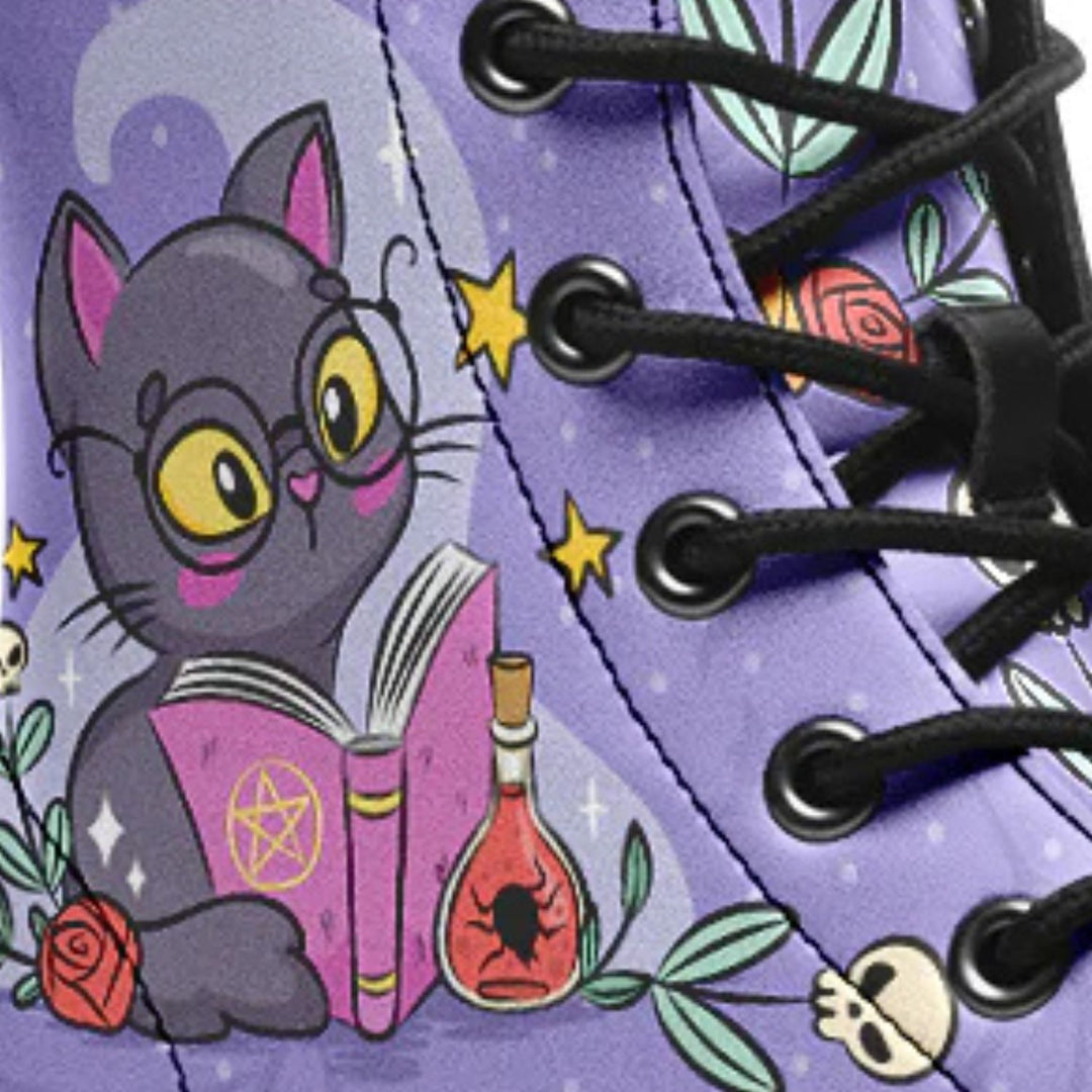 Spellbound Cat Combat Boots