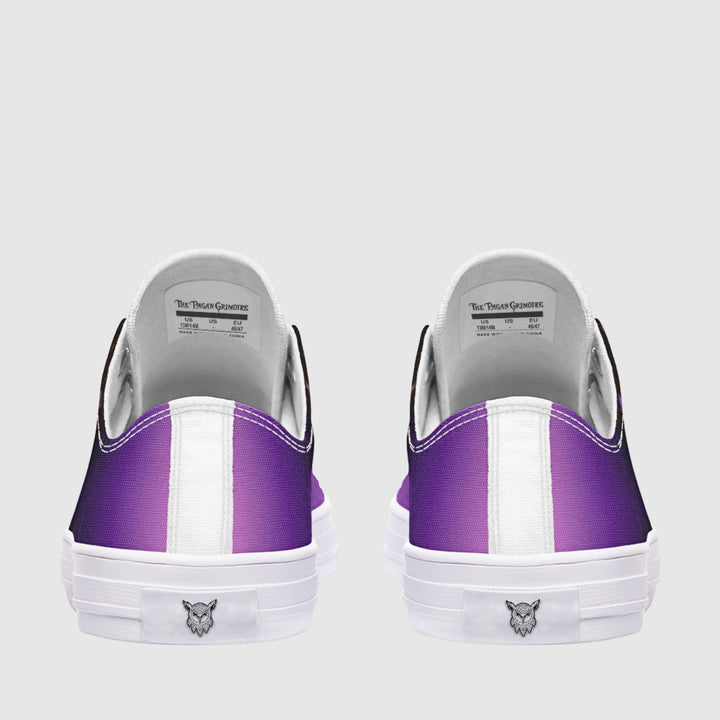 Spellcasting Raven Low Tops - The Pagan Grimoire
