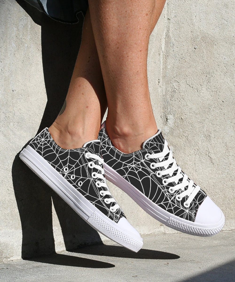 Spiderweb Low Tops - The Pagan Grimoire