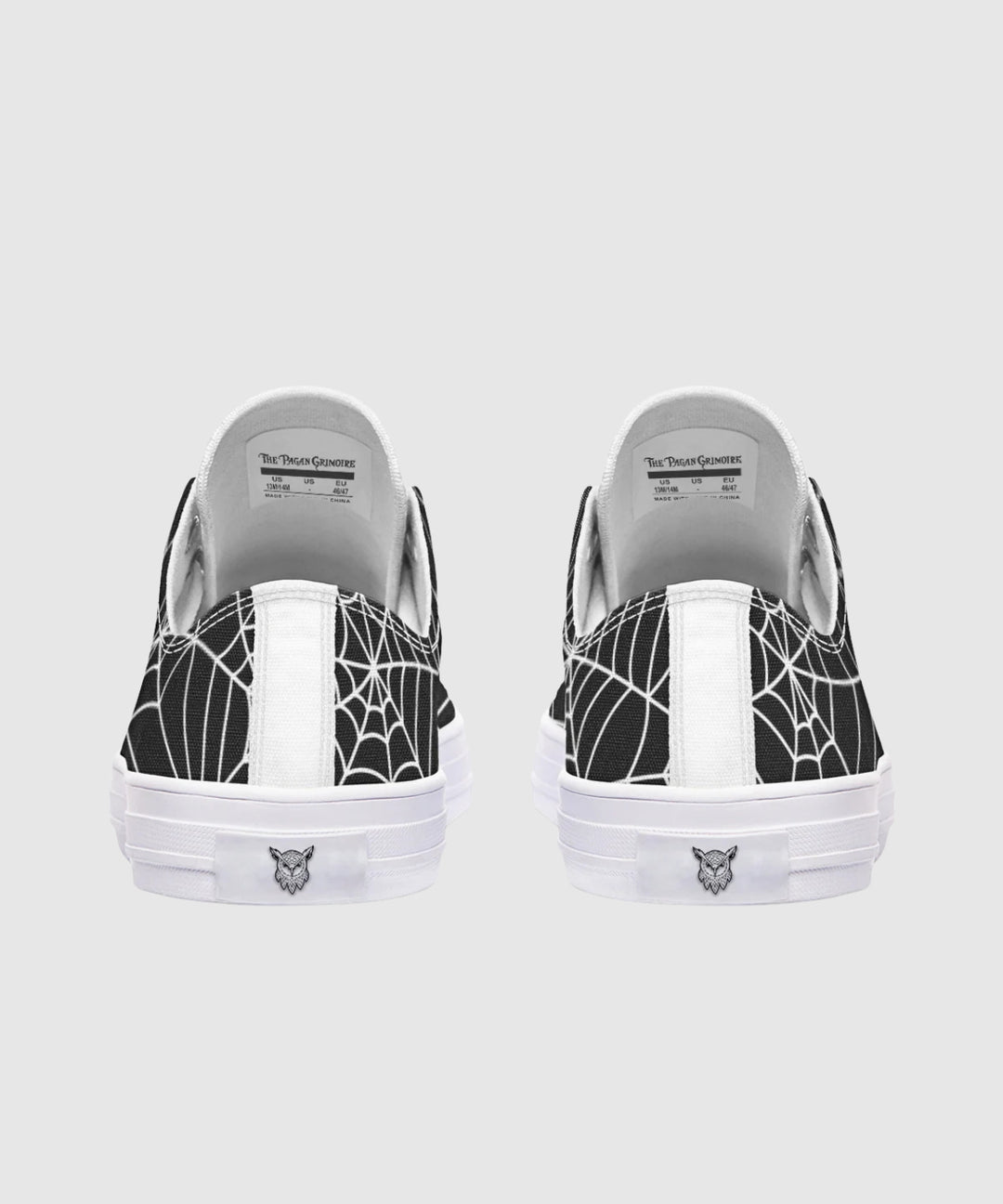 Spiderweb Low Tops - The Pagan Grimoire