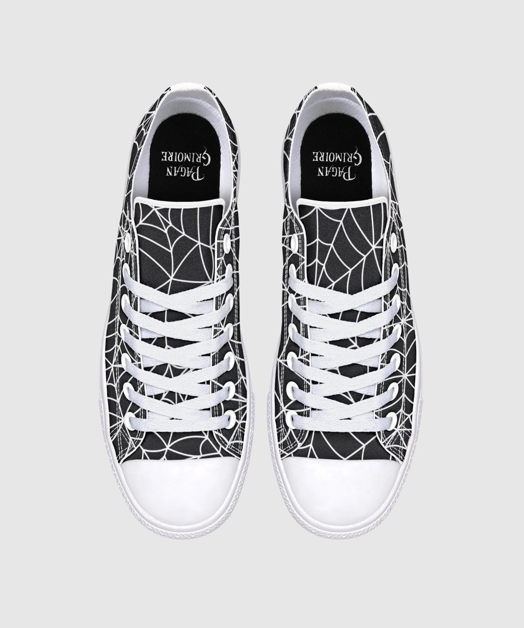 Spiderweb Low Tops - The Pagan Grimoire