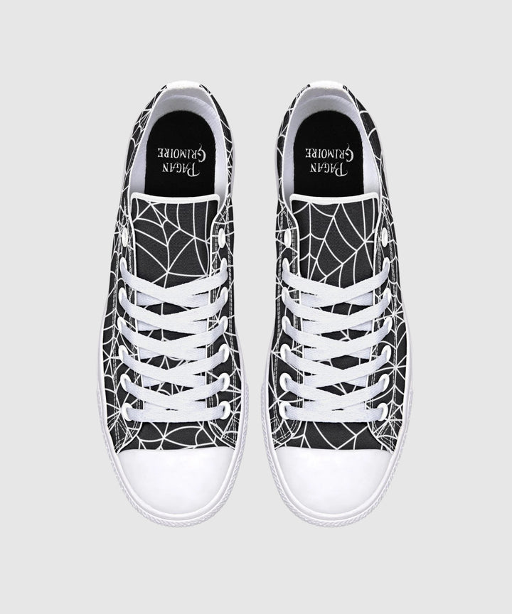 Spiderweb Low Tops - The Pagan Grimoire