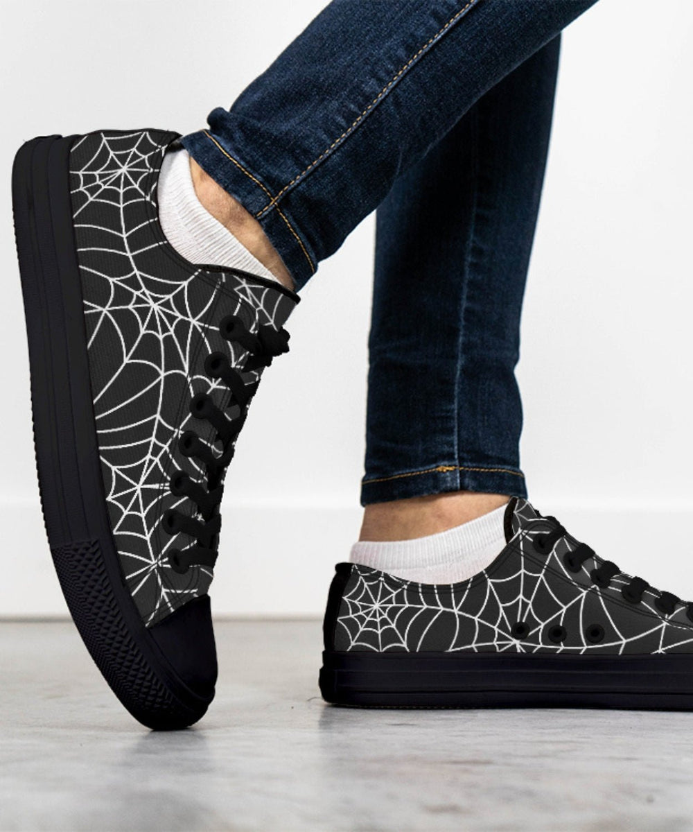 Spiderweb Low Tops - The Pagan Grimoire