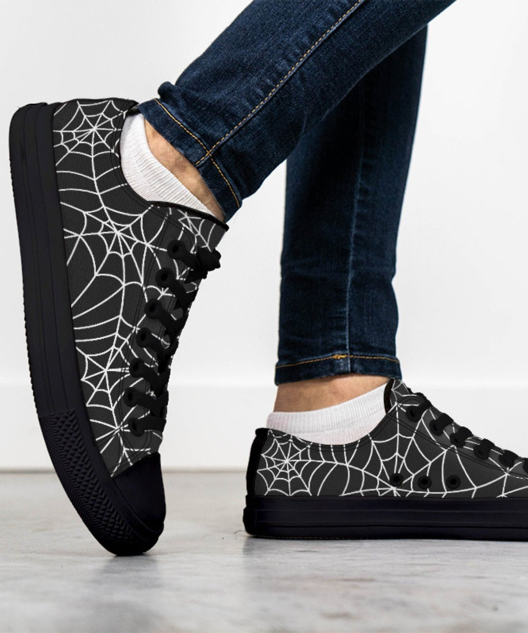 Spiderweb Low Tops - The Pagan Grimoire